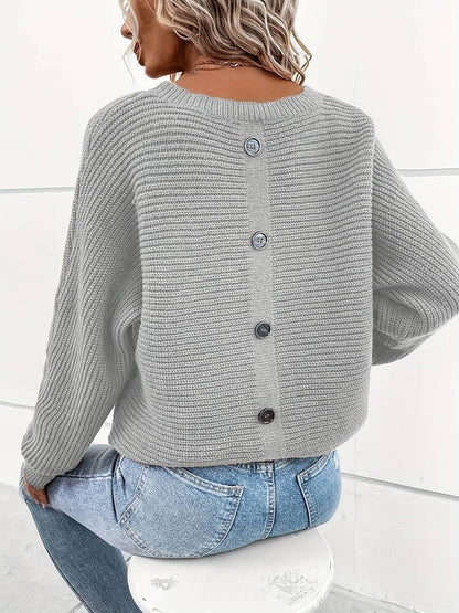 Eleganter Rundhalspullover Frühjahr Trend