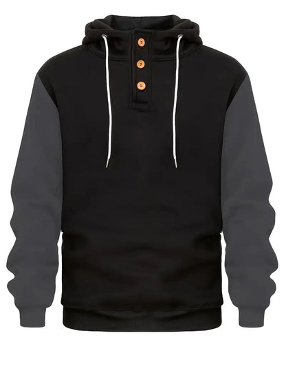 Herren Hoodie Langarm Warm Modern