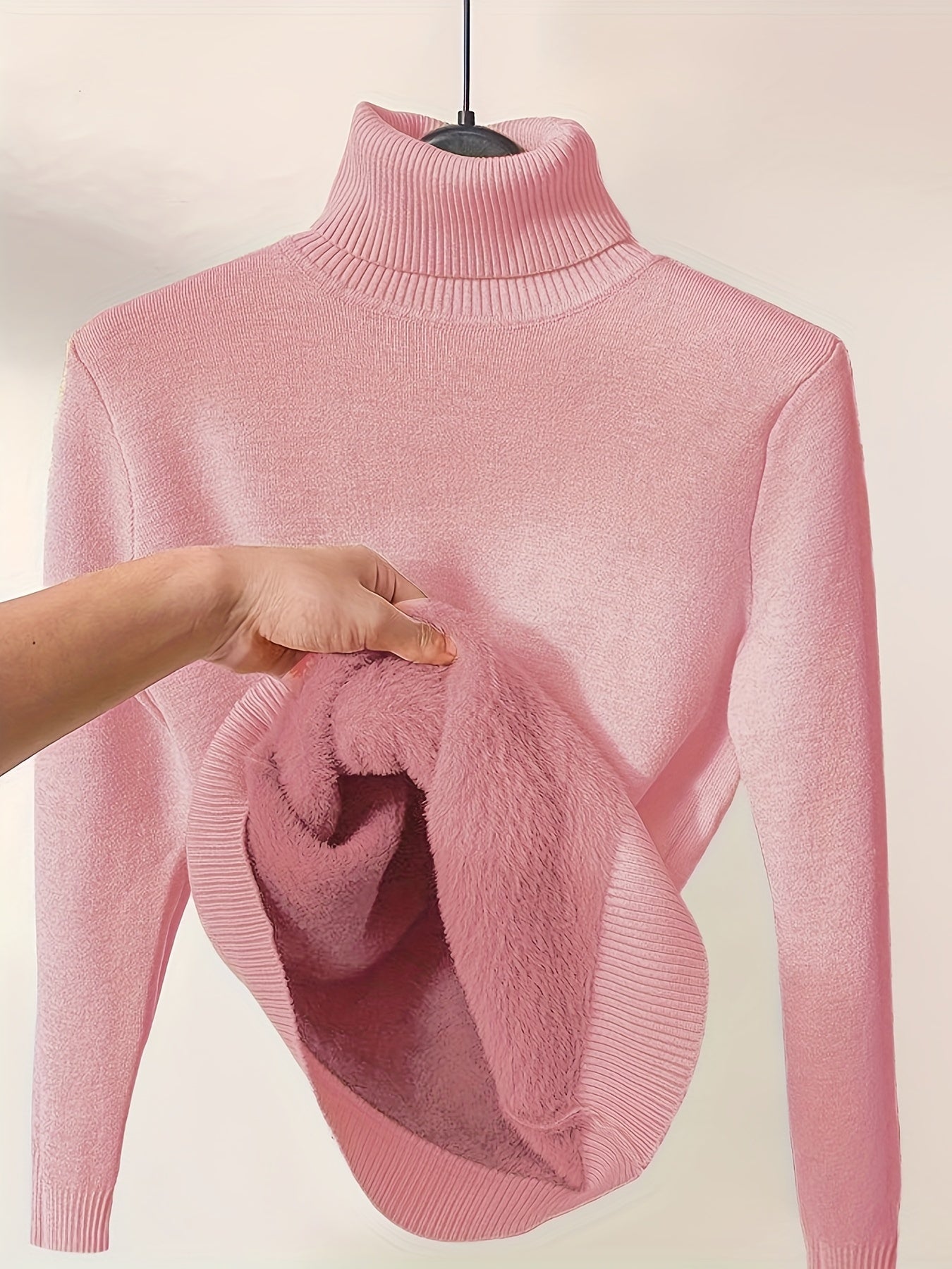Winter Rollkragenpullover Warm Weich