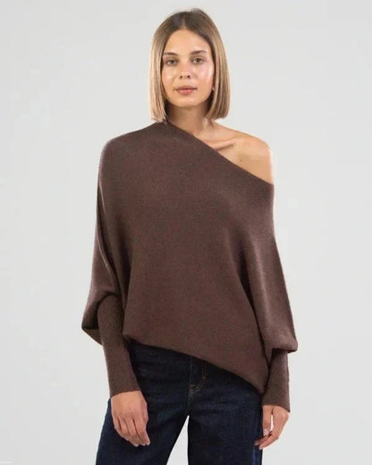 Asymmetrische Sweatjacke Off-Shoulder Style