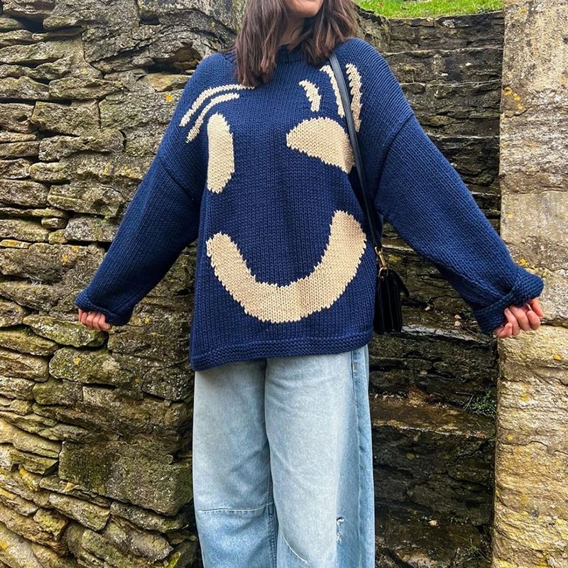 Boho Style Pullover Gemütlich