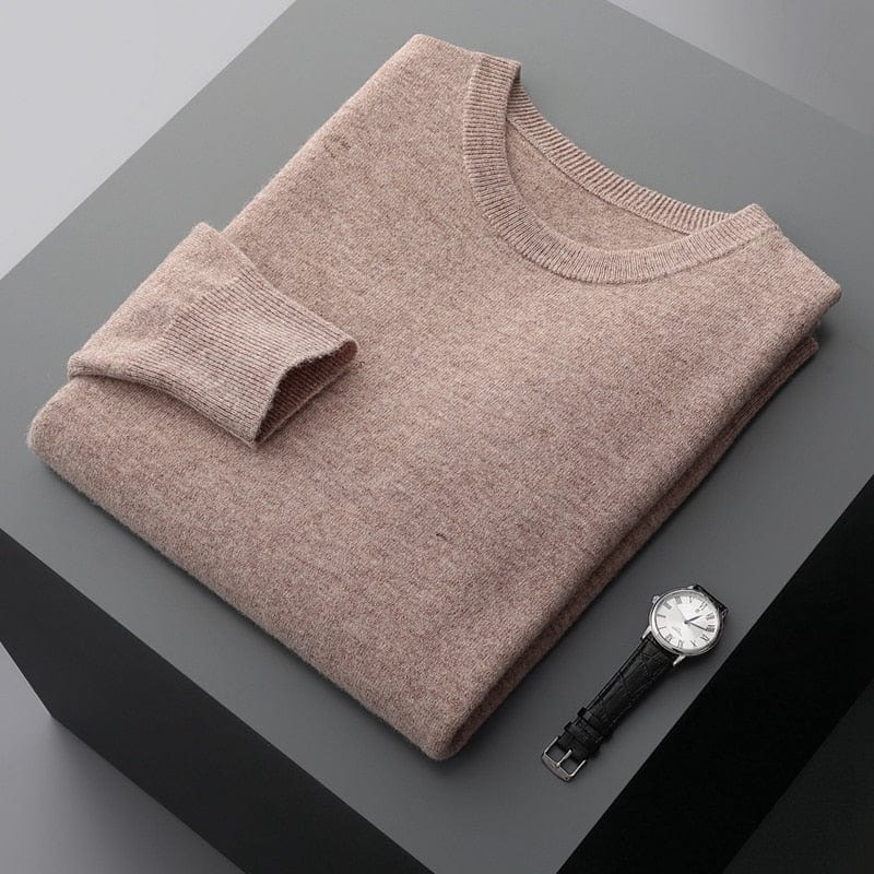Herren Pullover Klassisch Rundhals Elegante Optik