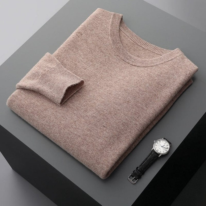 Herren Pullover Klassisch Rundhals Elegante Optik