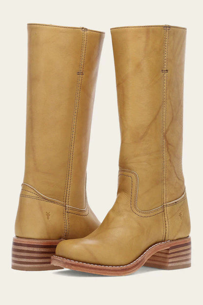Stilvolle Damenstiefel Hoch Strukturiert