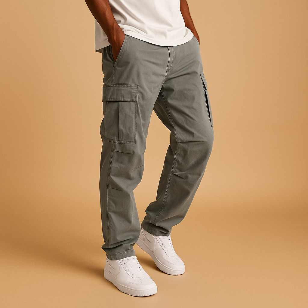 Herrenhose Gerade Form Funktionale Taschen