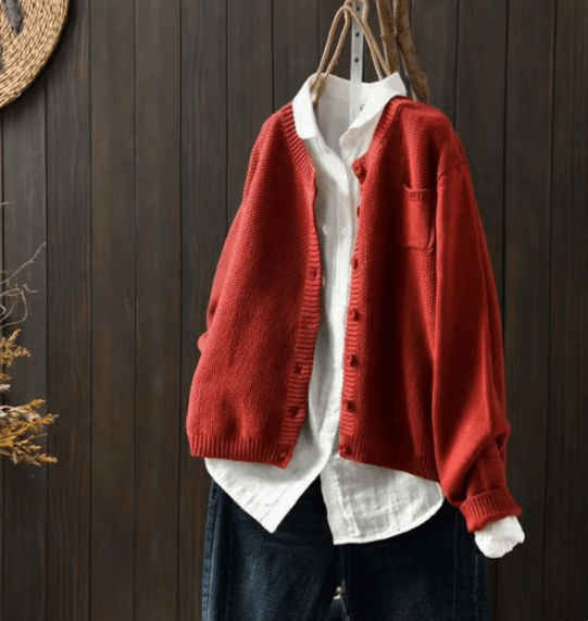Elegante Damencardigan mit Knöpfen