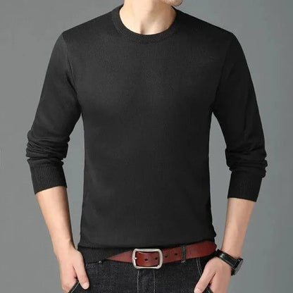 Herren Pullover Rundhals Elegant