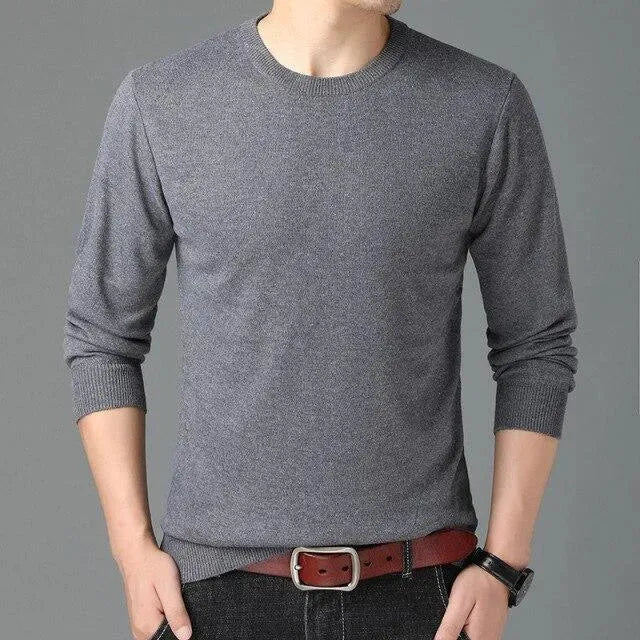 Herren Pullover Rundhals Elegant