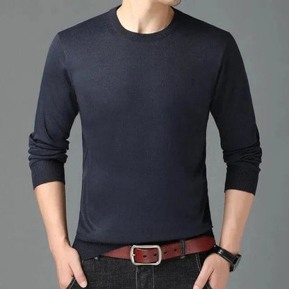 Herren Pullover Rundhals Elegant