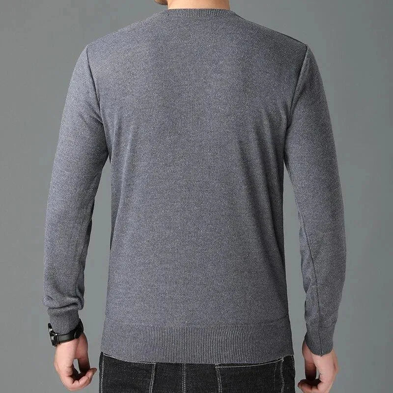 Herren Pullover Rundhals Elegant - IdealeKleiden