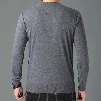 Herren Pullover Rundhals Elegant - IdealeKleiden