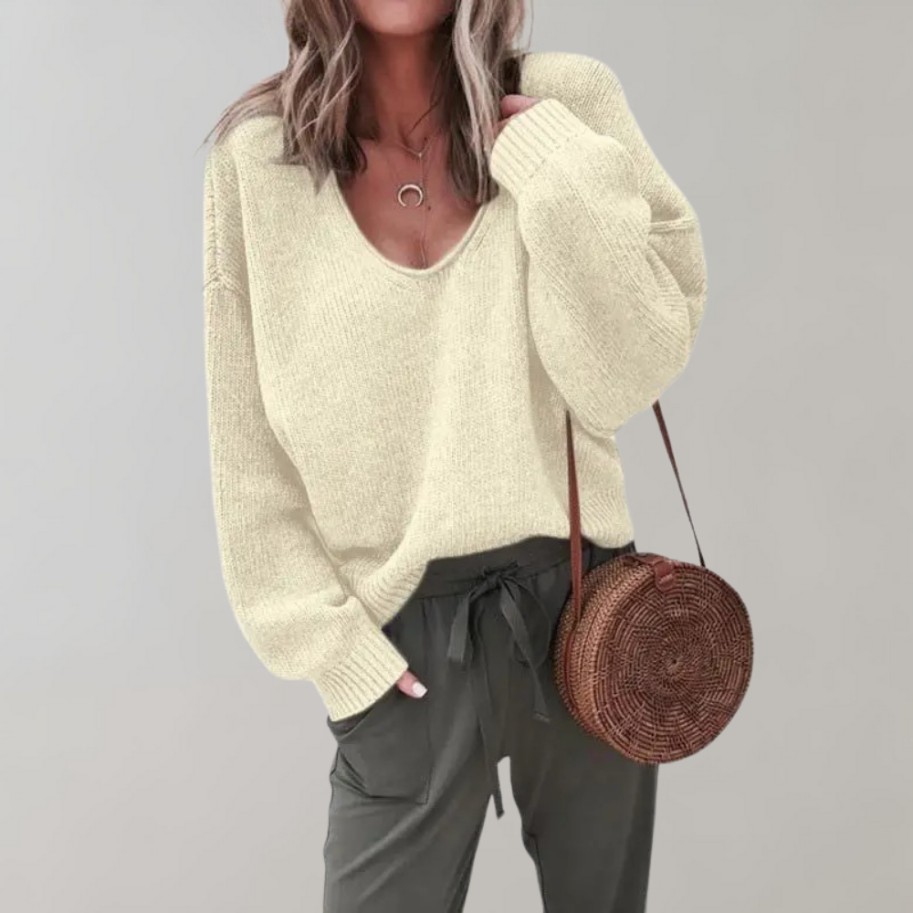 Bequemer Strickpullover Damen Relax