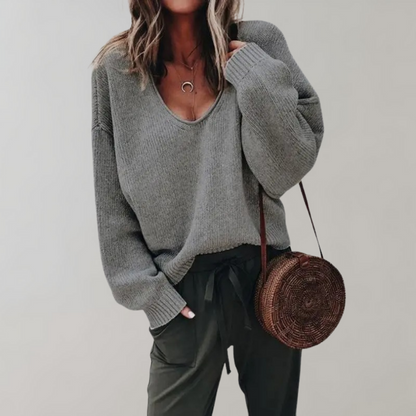 Bequemer Strickpullover Damen Relax
