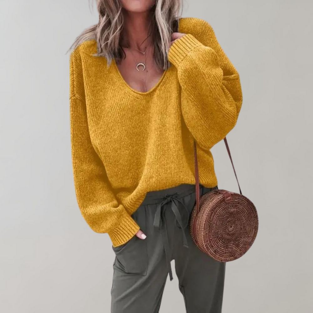 Bequemer Strickpullover Damen Relax