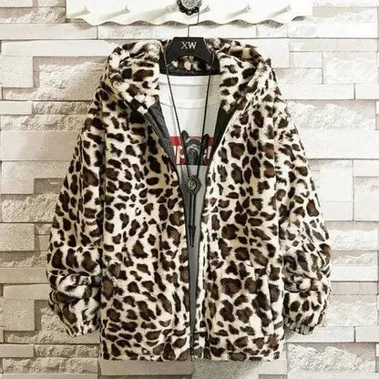 Kapuzenjacke Herren Fleece Bedruckt Sportlich