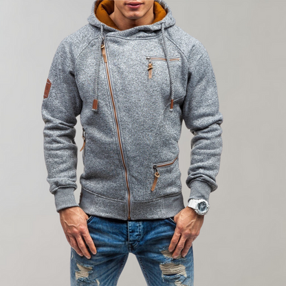 Bequemer Reißverschluss Hoodie Modern Sportlich