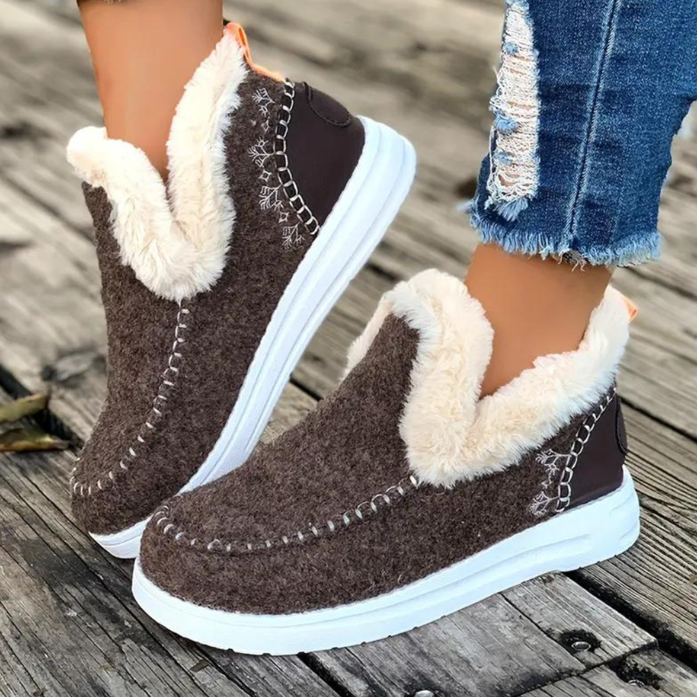 Stylische Winterstiefel Damen Kaltwetter