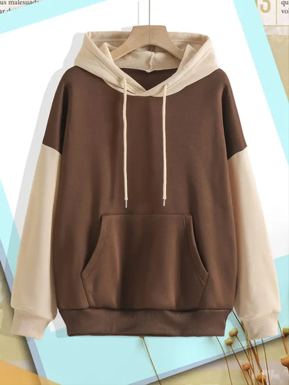 Modische Herren-Hoodie Kontrastfarben - IdealeKleiden