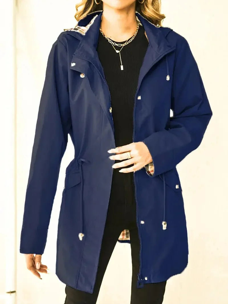 Damen Wintermantel Elegant Längschnitt