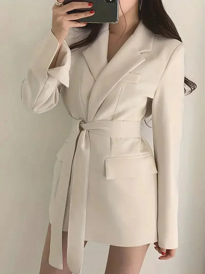 Elegantes Blazer-Kleid Damen Mini