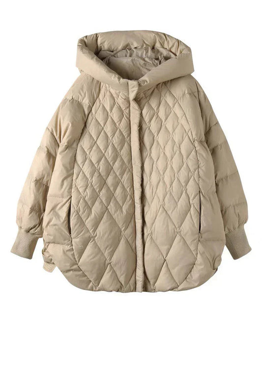 Lässige Winterjacke Damen EntenDaunen Parka - IdealeKleiden