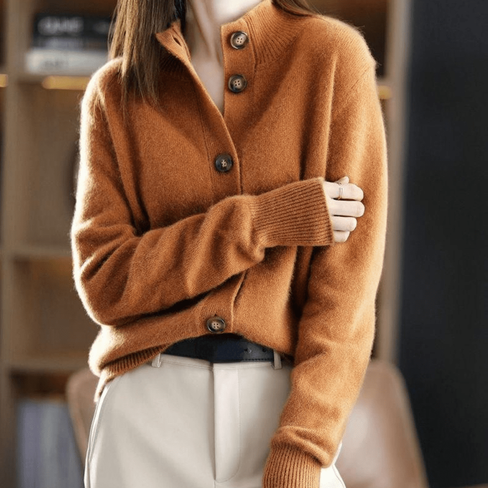 Weicher Kaschmir Cardigan Pullover Damen