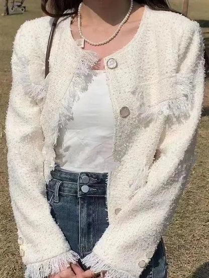 Stilvolle Damenjacke Tweed Modern Chic