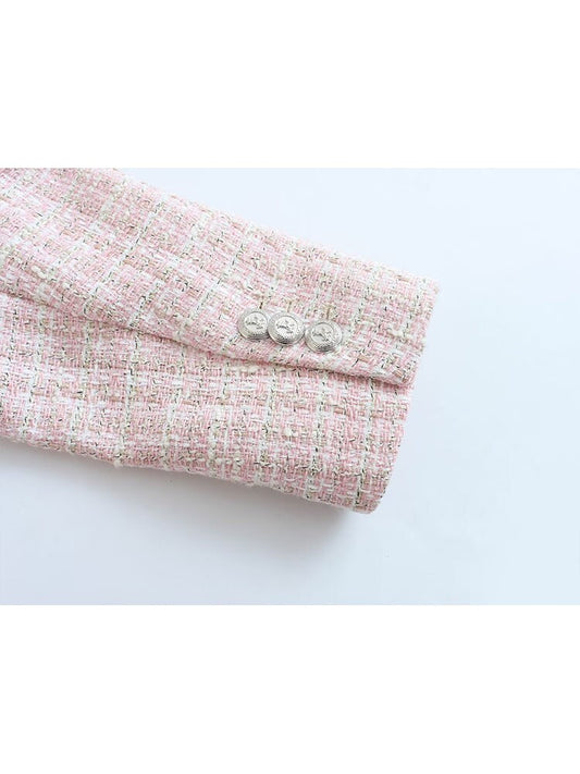 Elegante Damenjacke Tweed Stilvoll - IdealeKleiden