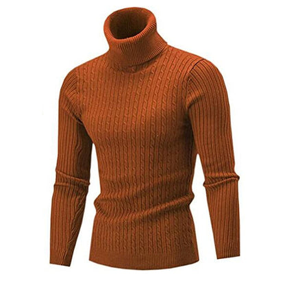 Herren Rollkragen Pullover Elegantes Design - IdealeKleiden
