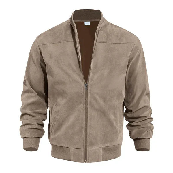 Männer Lederbomberjacke Leicht &amp; Elegant