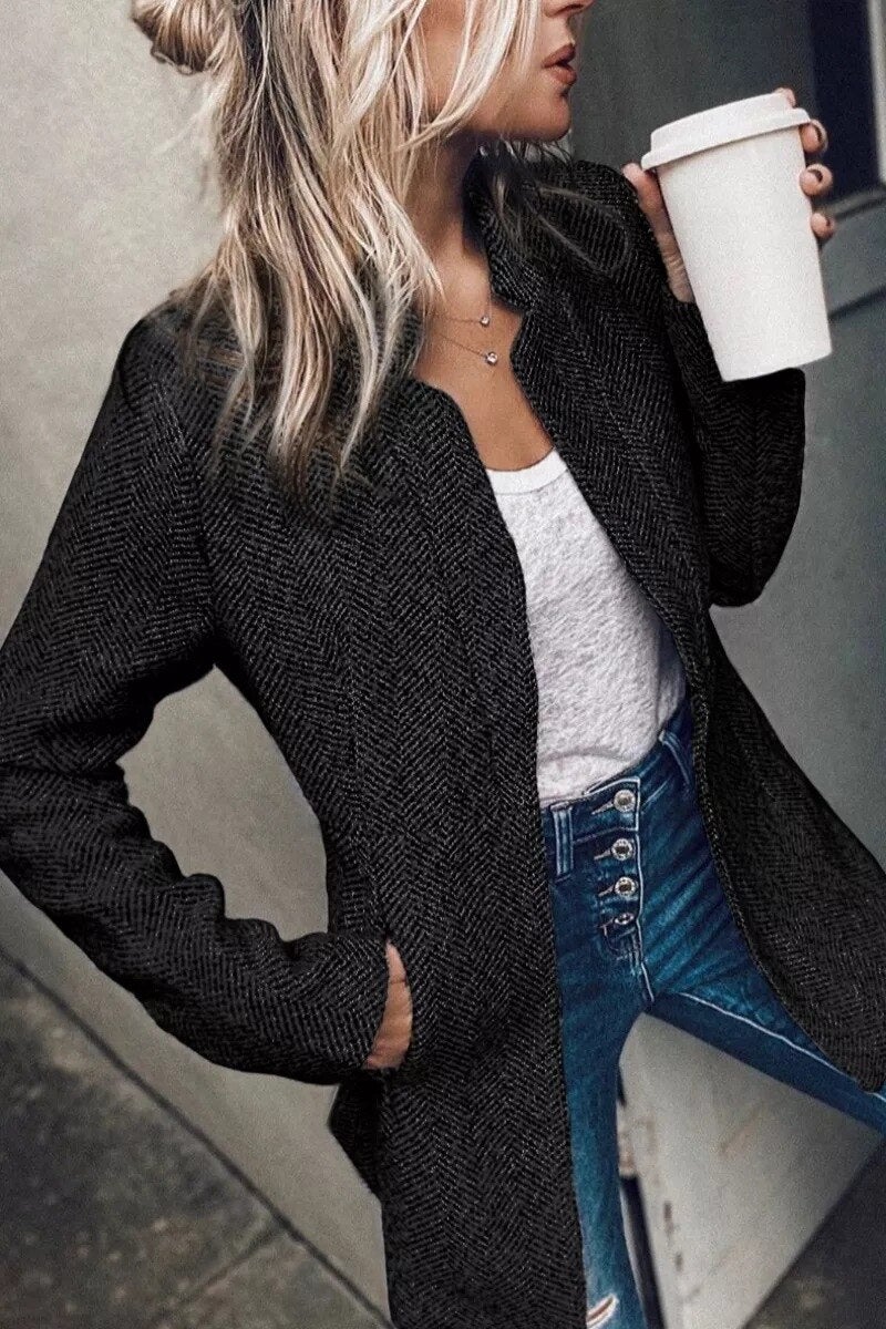 Tweed Jacke Elegent Bequem