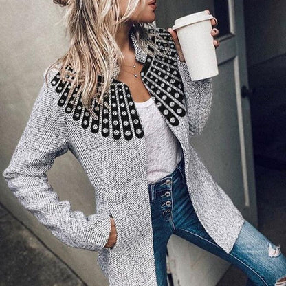 Tweed Jacke Elegent Bequem