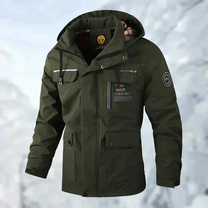 Wasserdichte Outdoor-Jacke Titanium Schwarz