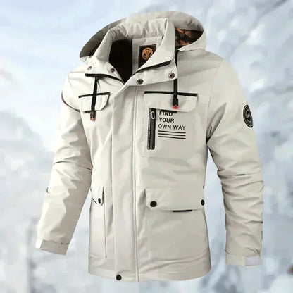 Wasserdichte Outdoor-Jacke Titanium Schwarz