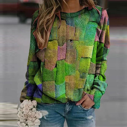 Farbenfroher Damen Pullover Bunt