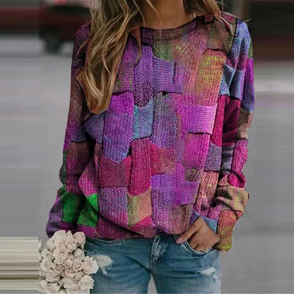 Farbenfroher Damen Pullover Bunt