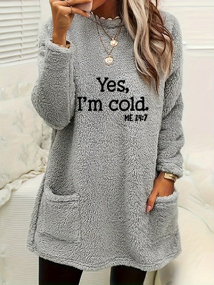 Gemütliches Fleece Sweatshirt mit coolem Design