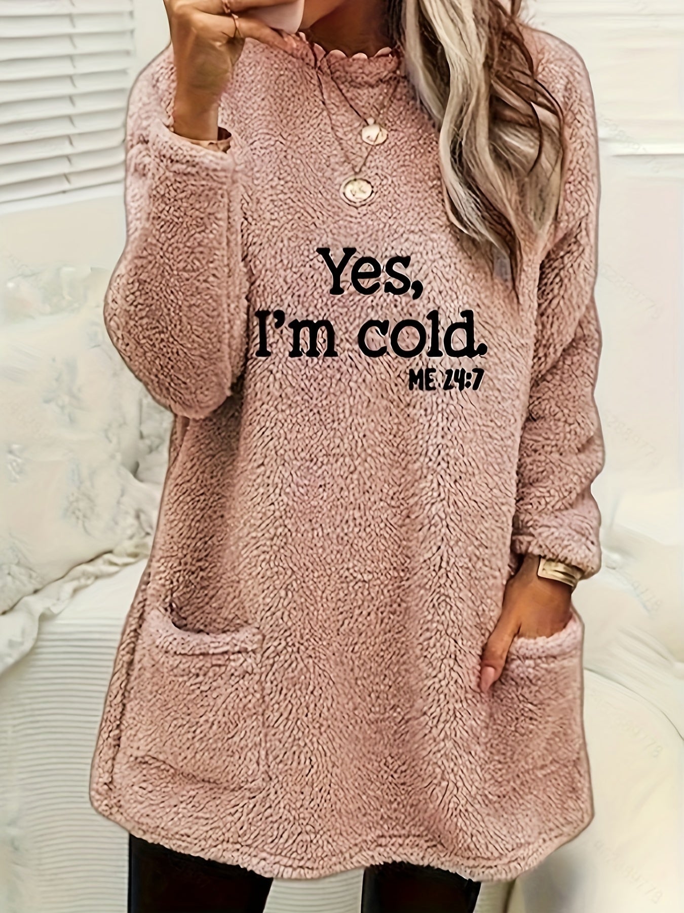 Gemütliches Fleece Sweatshirt mit coolem Design
