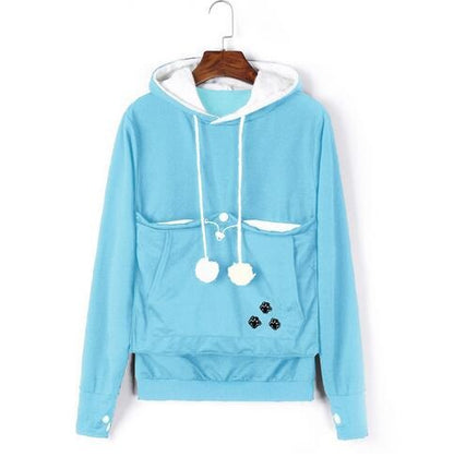 Katzen Hoodie Bequem mit Tasche