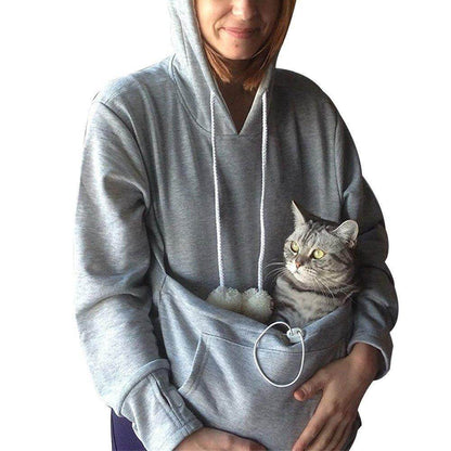 Katzen Hoodie Bequem mit Tasche