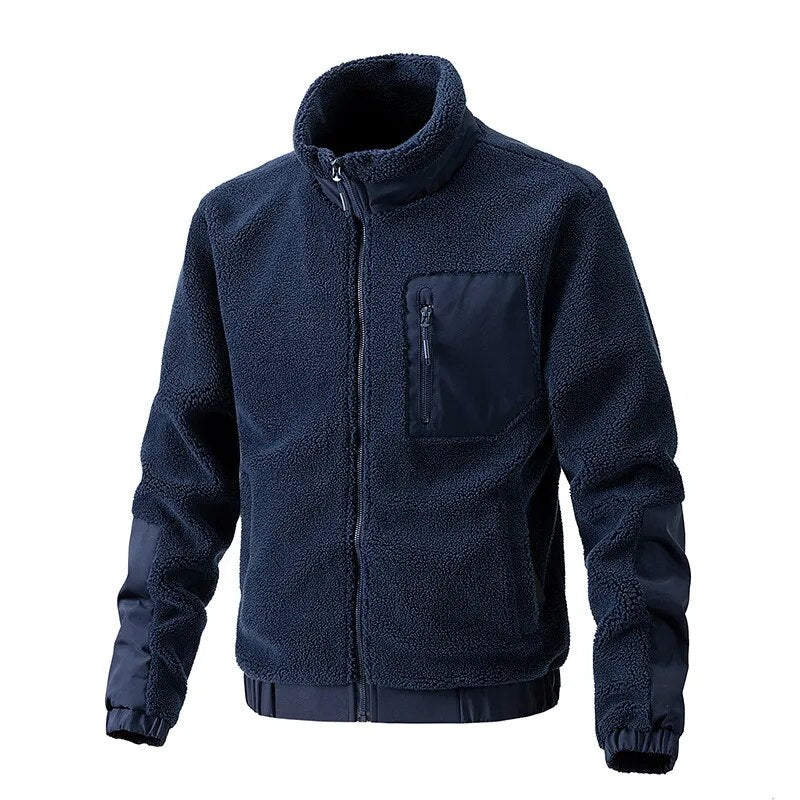 Bequemer Herren Wollmantel Winterwarm