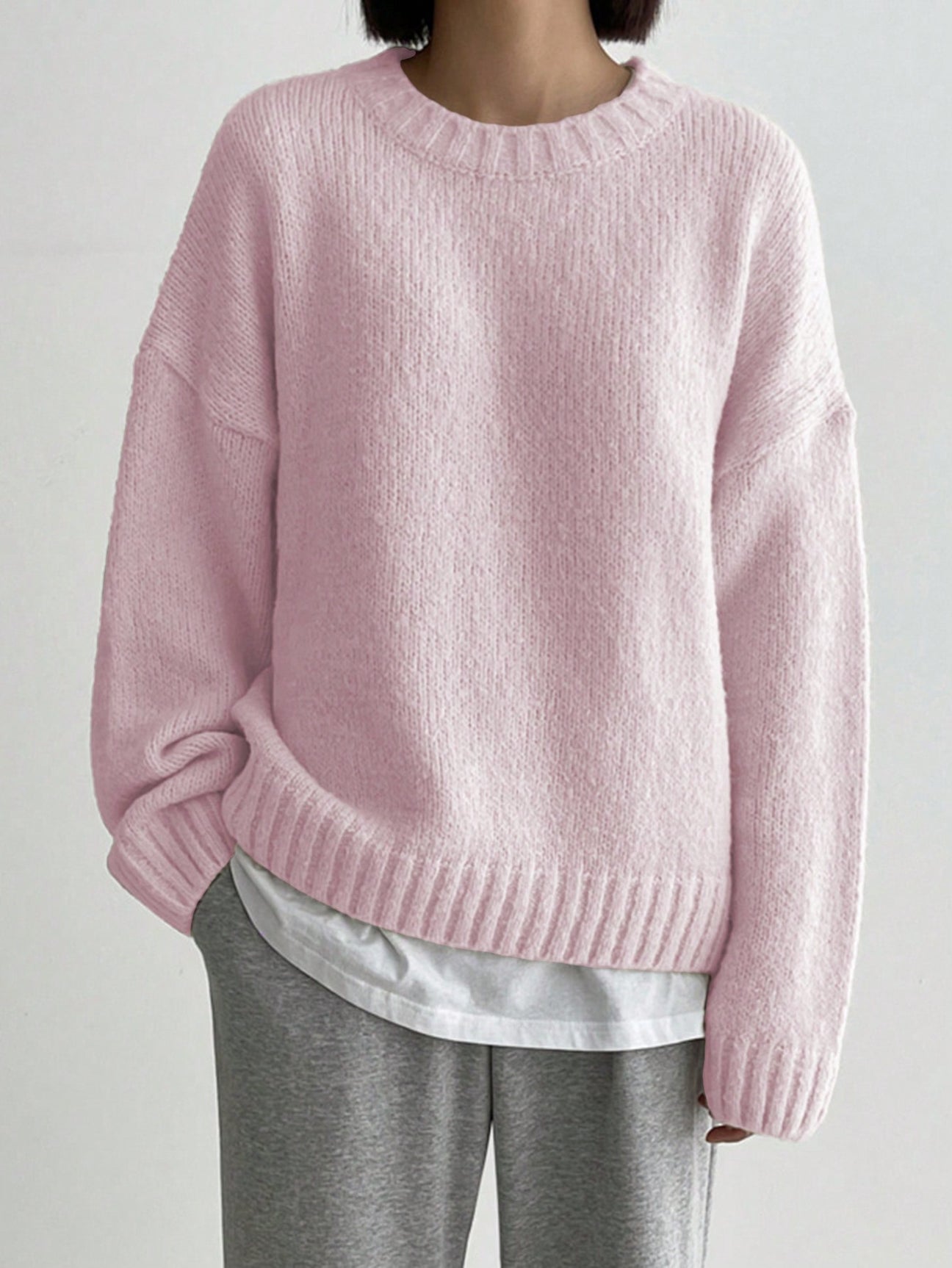 Weicher Damenpullover Rosa Komfort