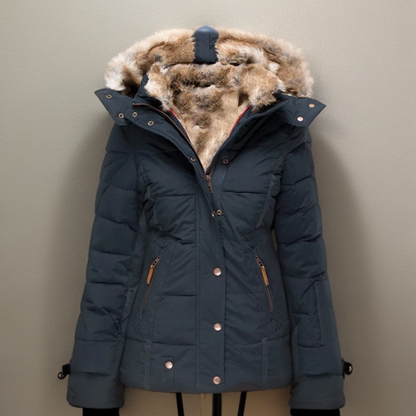 Damen Wintermantel Bequem Warm Elegant