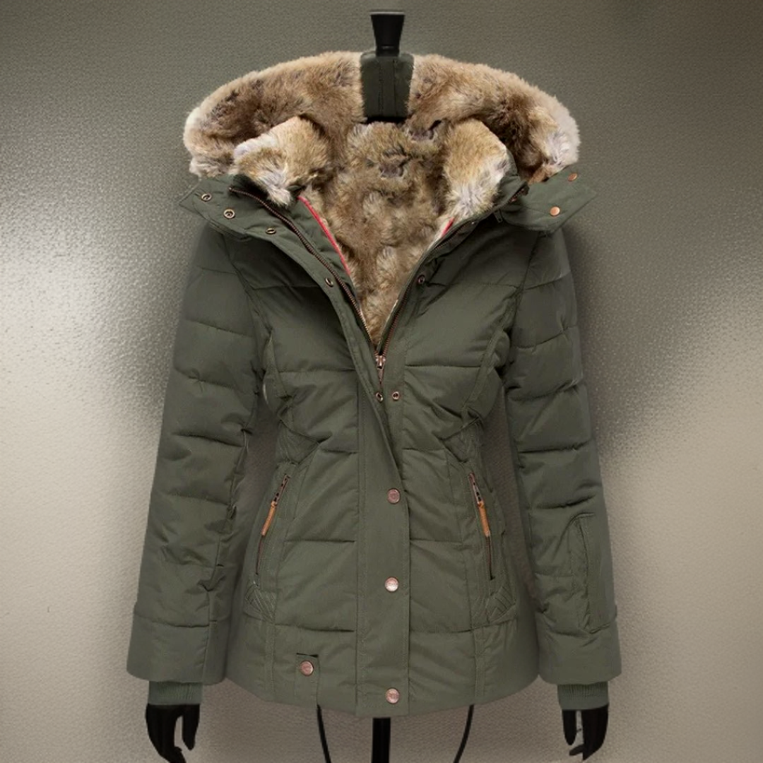 Damen Wintermantel Bequem Warm Elegant