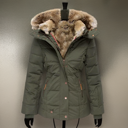 Damen Wintermantel Bequem Warm Elegant