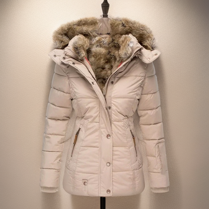 Damen Wintermantel Bequem Warm Elegant