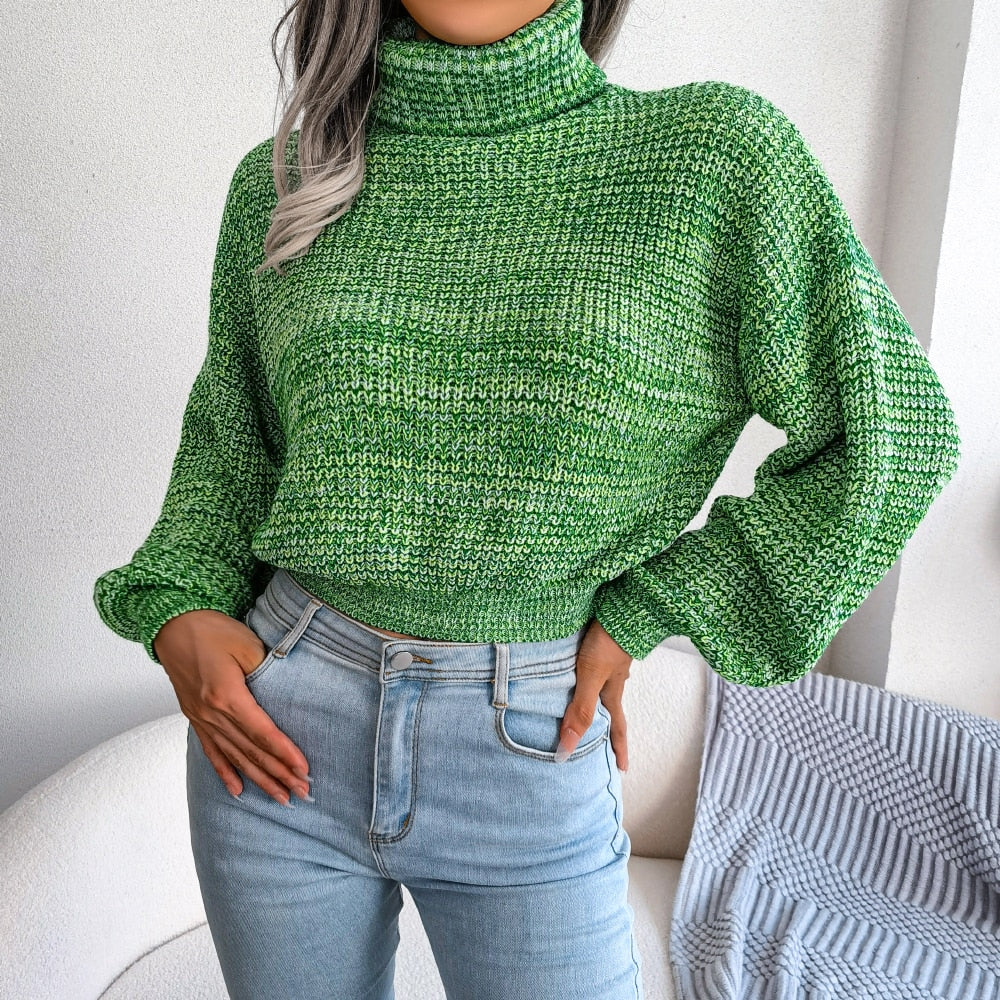 Bequeme Damenpullover mit Rollkragen