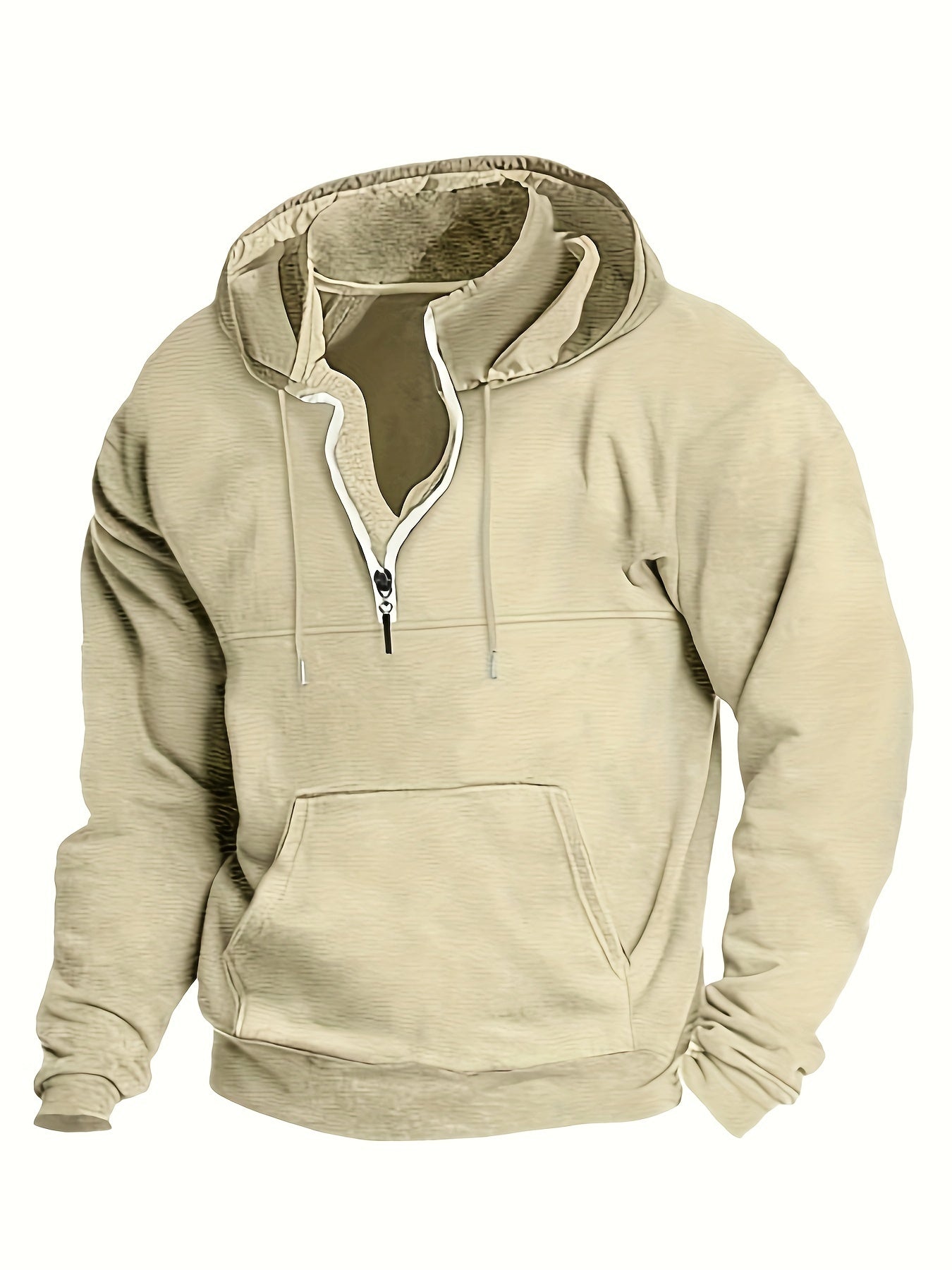 Stylische Herren Hoodie Mit Halbzip