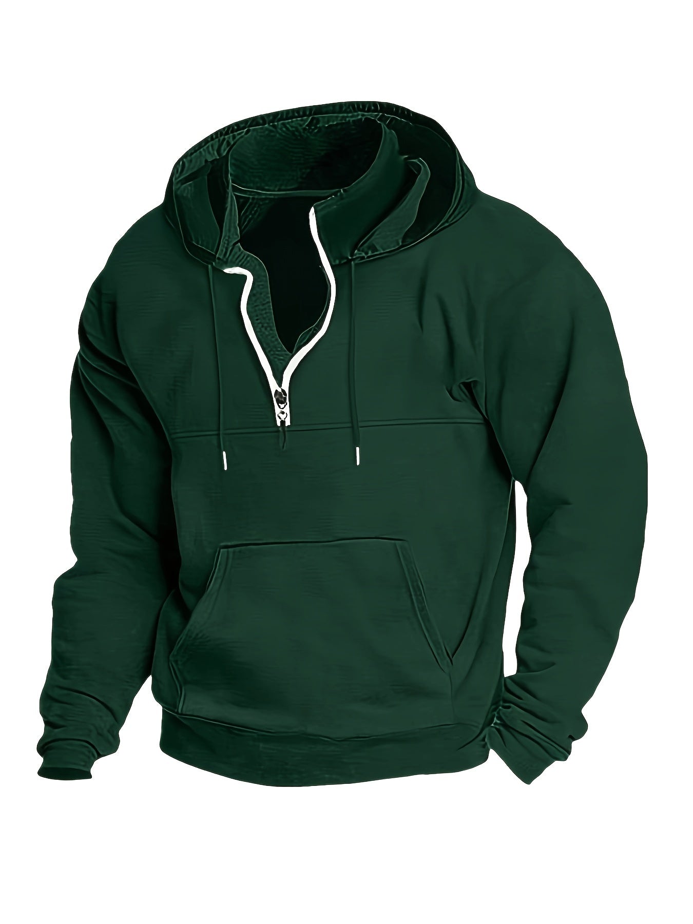 Stylische Herren Hoodie Mit Halbzip