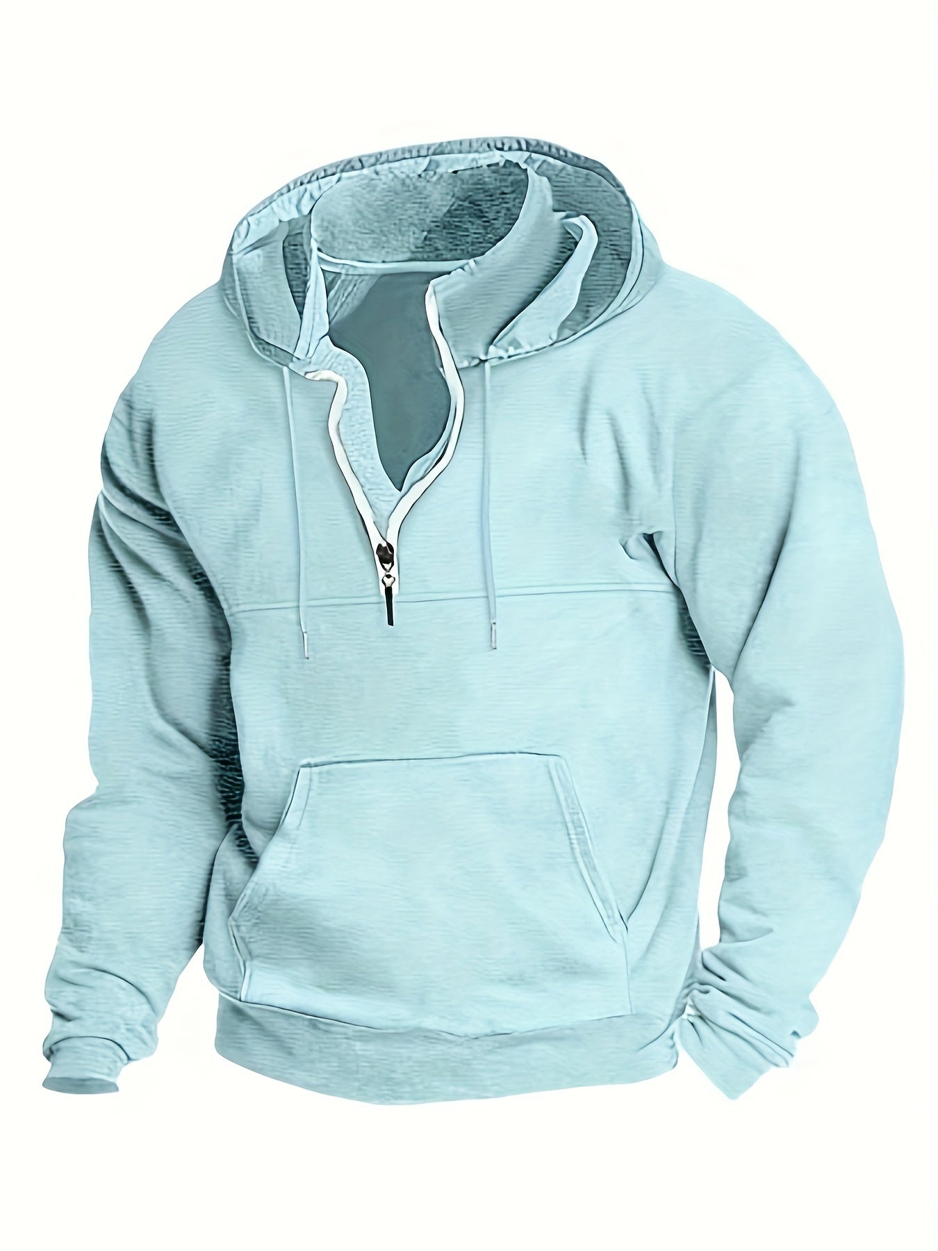 Stylische Herren Hoodie Mit Halbzip